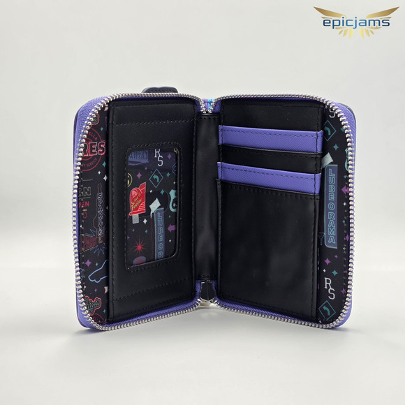 Loungefly Disney Pixar Cars Lightning McQueen & Sally Nighttime GITD Wallet New - Picture 3 of 3